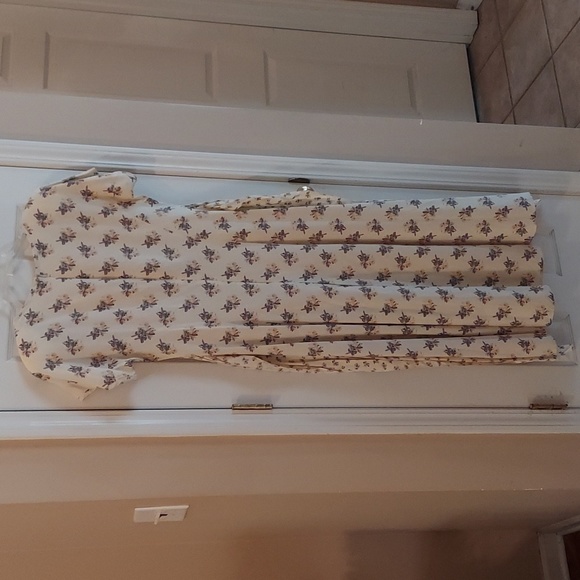 Casual Corner GUNNE SAX STYLE BEAUTIFUL LONG RAYON DRESS TIE BACK Like New Y2k! - Picture 2 of 13